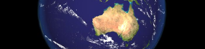 Australia, jordkloden
