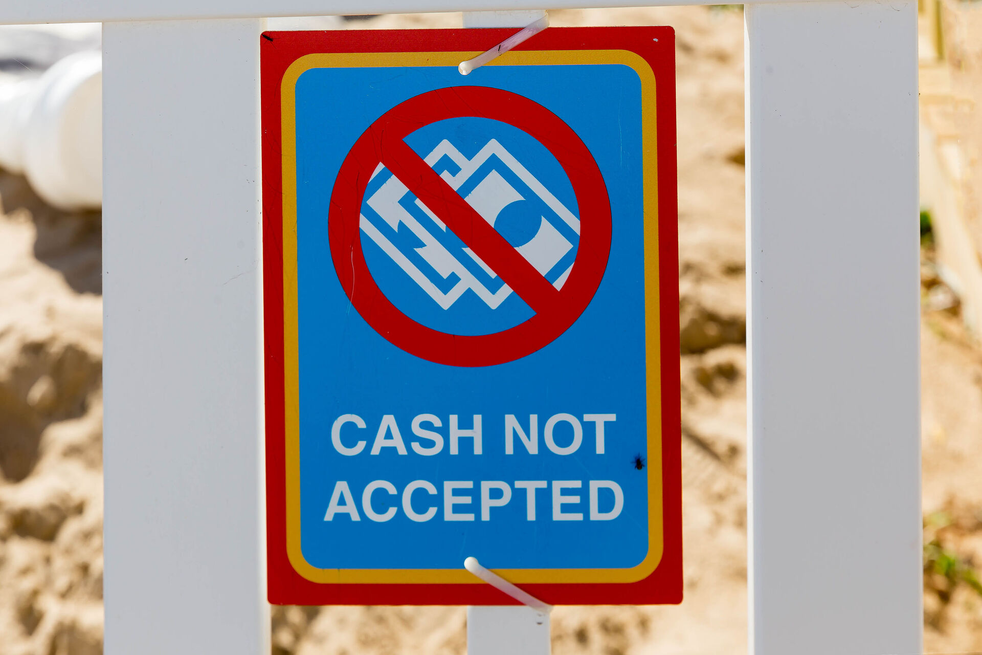Cash not accepted