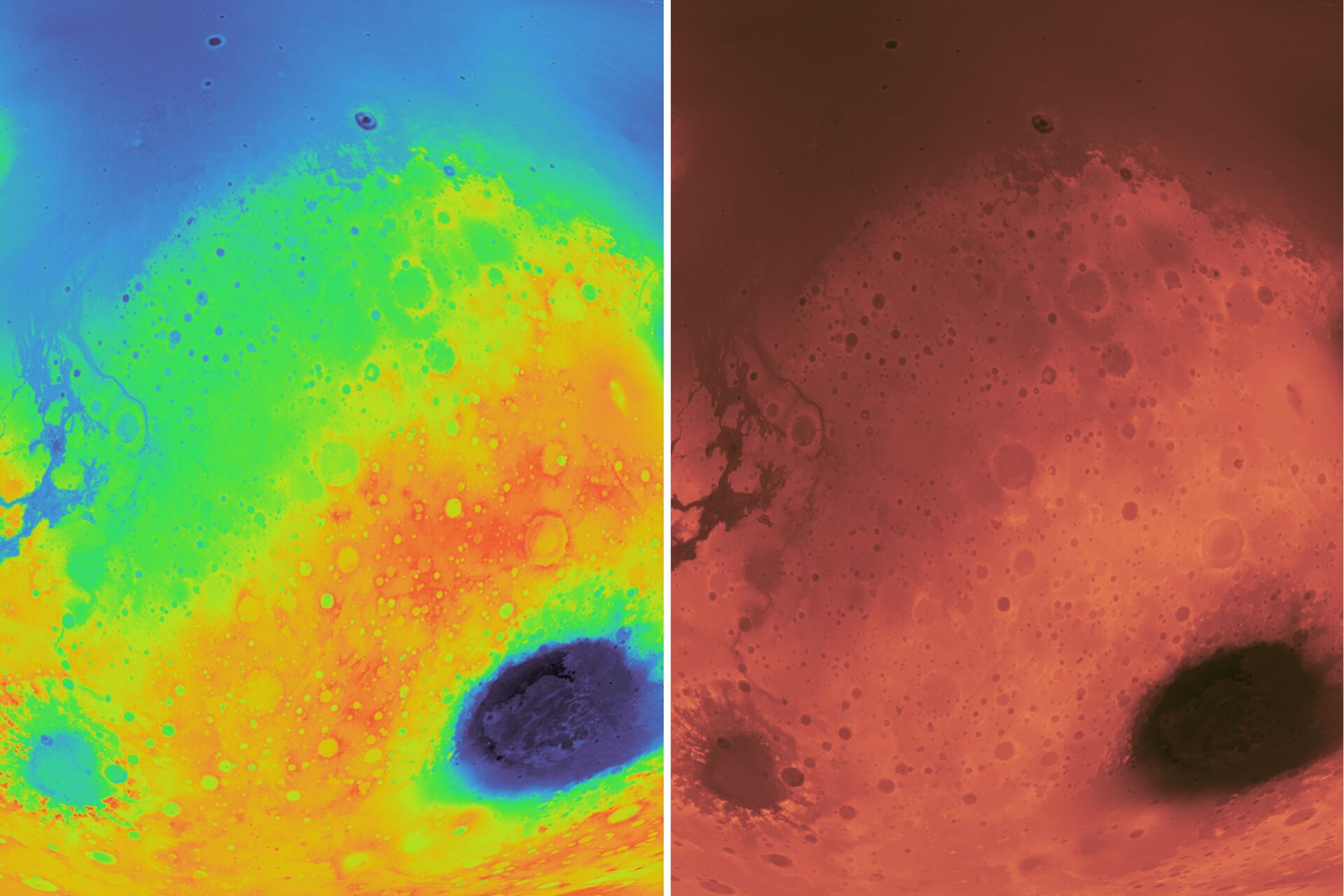 How rainbow colour maps can distort data and be misleading