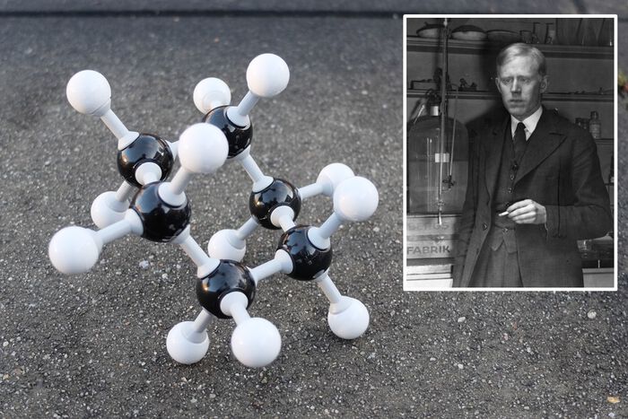 Odd Hassel fikk Nobelprisen i kjemi i 1969 for forskningen han hadde gjort på sykloheksan-molekylet.