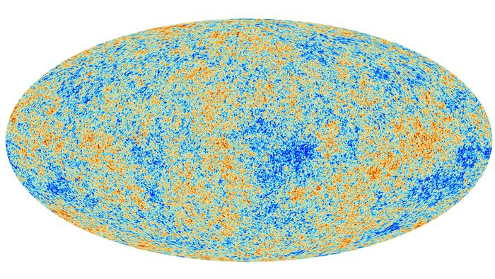 Illustrasjon av universet som er laget ved hjelp av kosmologi-eksperimenter.